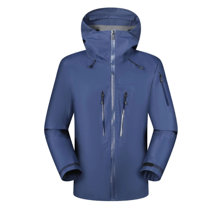 Wholesale Single-Layer Softshell Ski Jacket Waterproof Breathable Mountain Snow Outdoor Rain Hood Heating Feature Sport Style