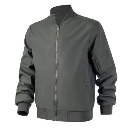 Softshell Tactical Jacket for Outdoor Camping Breathable Casual Style with Zipper Closure