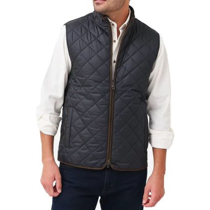 Men's Quilted Travel Vest Casual Lightweight Sleeveless Jackets Vest Waistcoat Spring Warm Padded Vest