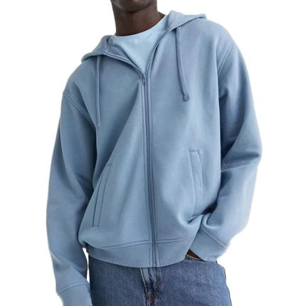Heavyweight Blank Plain  Oversized Zip up Hoodie Custom Logo Full Zip up Hoodie